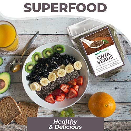 Healthworks Chia Seeds Raw 32 Ounces / 2 Pounds | Pesticide-Fr