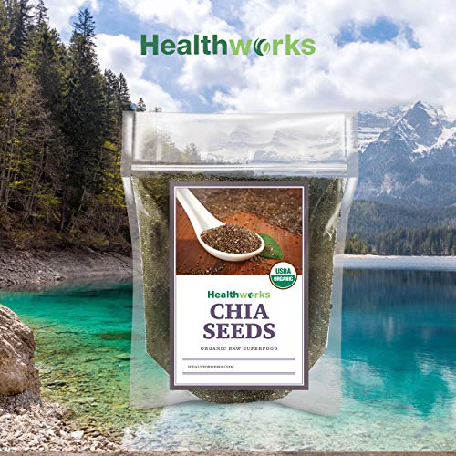Healthworks Chia Seeds Raw 32 Ounces / 2 Pounds | Pesticide-Fr
