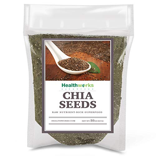 Healthworks Chia Seeds Raw 32 Ounces / 2 Pounds | Pesticide-Fr