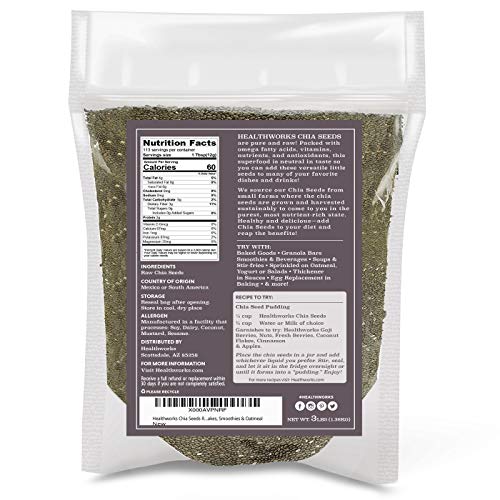 Healthworks Chia Seeds Raw 48 Ounces / 3 Pounds | Premium &Amp; Al