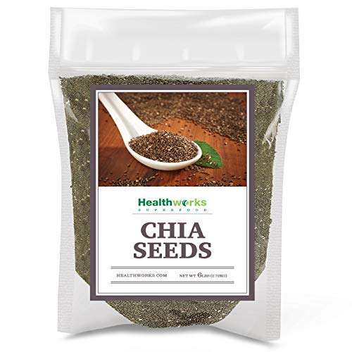 Healthworks Chia Seeds Raw 96 Ounce Pack Of 1 / 6 Pounds | P
