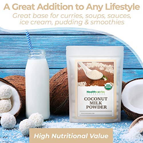 Healthworks Coconut Milk Powder 16 Ounce / 1 Pound | Certified
