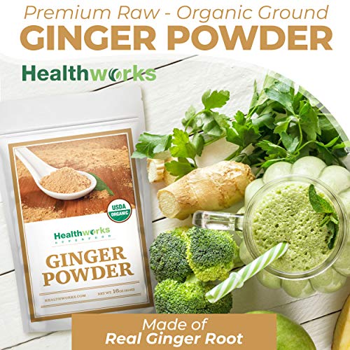 Healthworks Ginger Powder 16 Ounces / 1 Pound | Ground | Raw |
