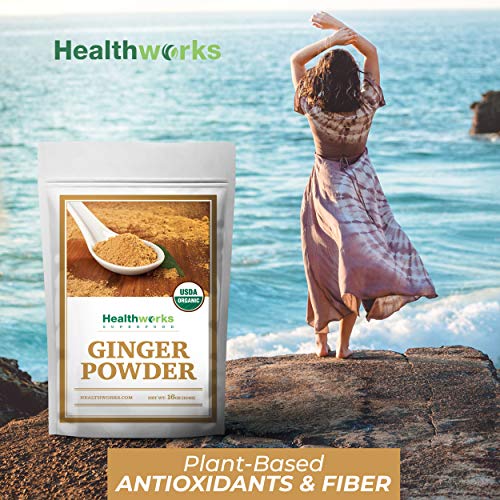 Healthworks Ginger Powder 16 Ounces / 1 Pound | Ground | Raw |
