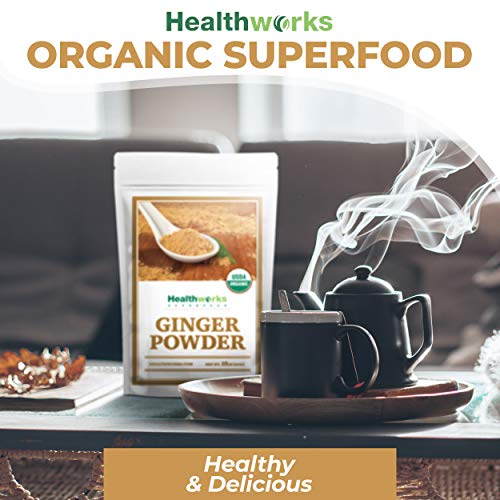 Healthworks Ginger Powder 16 Ounces / 1 Pound | Ground | Raw |