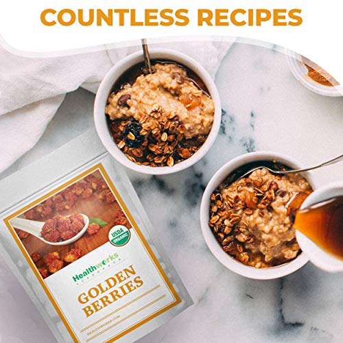Healthworks Golden Berries 16 Ounces / 1 Pound | Raw | Certifi