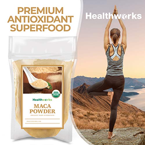 Healthworks Maca Powder Raw 16 Ounces / 1 Pound | Certified Or