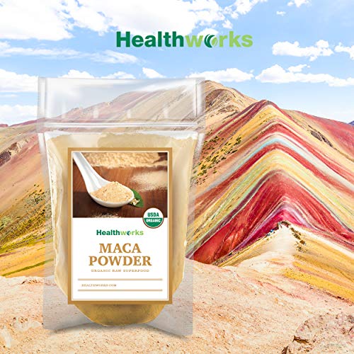 Healthworks Maca Powder Raw 16 Ounces / 1 Pound | Certified Or