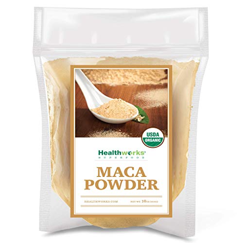 Healthworks Maca Powder Raw 16 Ounces / 1 Pound | Certified Or