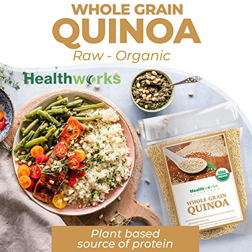 Healthworks Quinoa White Whole Grain Raw Organic 80 Ounces / 5