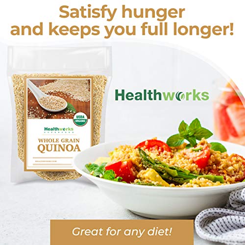 Healthworks Quinoa White Whole Grain Raw Organic 80 Ounces / 5
