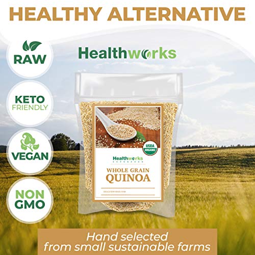 Healthworks Quinoa White Whole Grain Raw Organic 80 Ounces / 5
