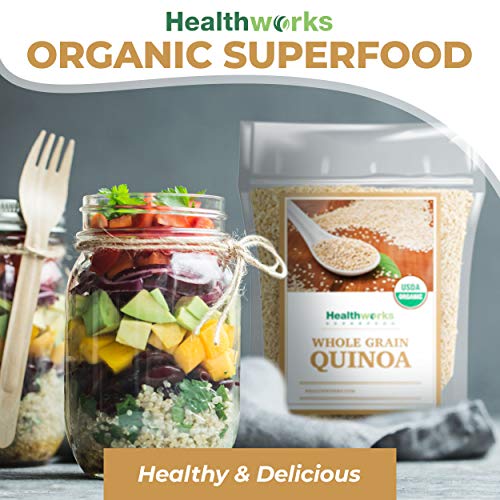 Healthworks Quinoa White Whole Grain Raw Organic 80 Ounces / 5