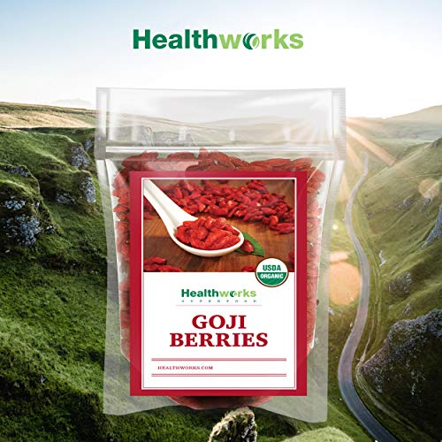 Healthworks Raw Goji Berries 16 Ounces / 1 Pound | Certified O