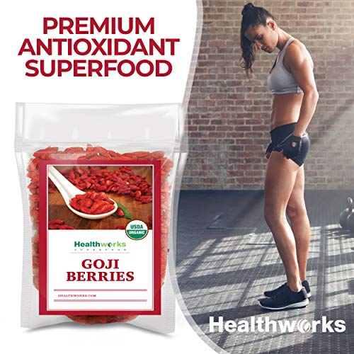 Healthworks Raw Goji Berries 32 Ounces / 2 Pound | Certified O