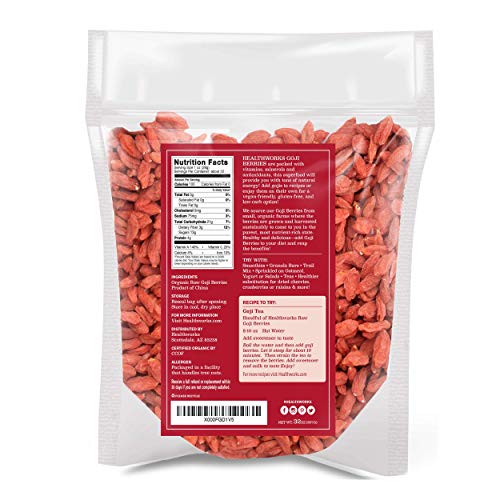 Healthworks Raw Goji Berries 32 Ounces / 2 Pound | Certified O