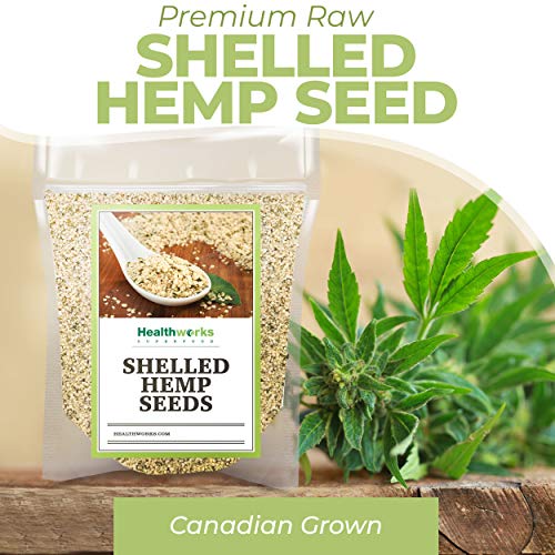 Healthworks Shelled Hemp Seeds Canadian 32 Ounces / 2 Pound |
