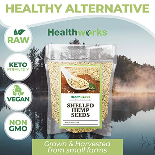Healthworks Shelled Hemp Seeds Canadian 32 Ounces / 2 Pound |