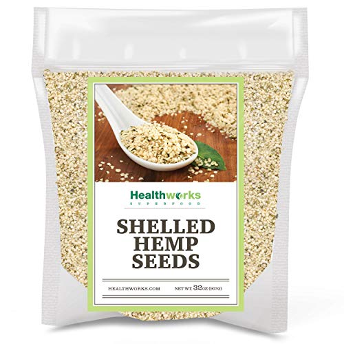 Healthworks Shelled Hemp Seeds Canadian 32 Ounces / 2 Pound |