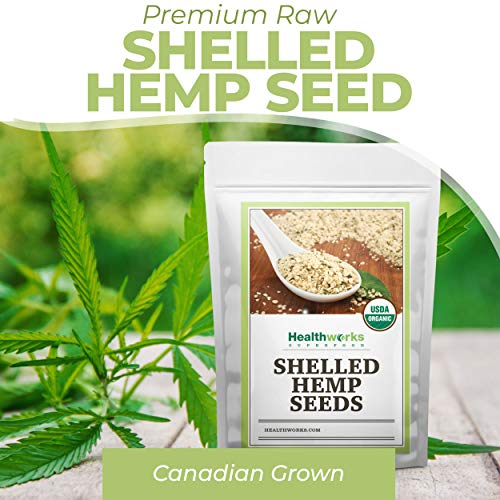 Healthworks Shelled Hemp Seeds Organic 32 Ounces / 2 Pounds |