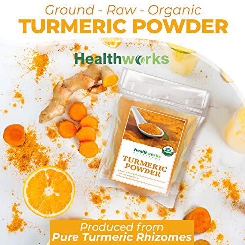 Healthworks Turmeric Powder 16 Ounces / 1 Pound | Ground Raw O