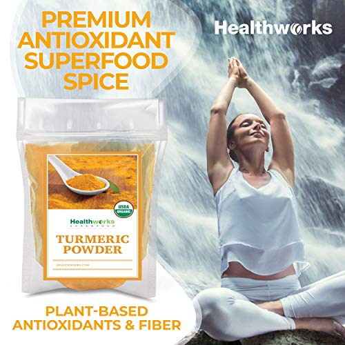 Healthworks Turmeric Powder 16 Ounces / 1 Pound | Ground Raw O