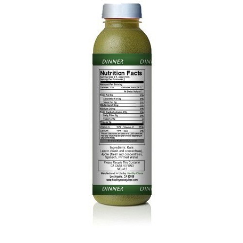 Healthy Choice Juices 1 Day Detox Cold Pressed Juice Cleanse - B