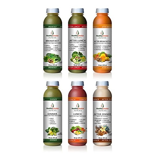 Healthy Choice Juices 1 Day Detox Cold Pressed Juice Cleanse - B