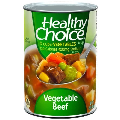 Healthy Choice Vegetable Beef Soup, 15-Ounce Cans Pack Of 12