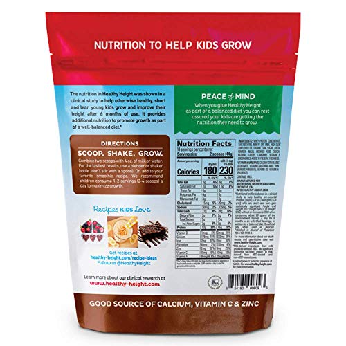 Healthy Height Kids Protein Powder Chocolate - Developed By Pe