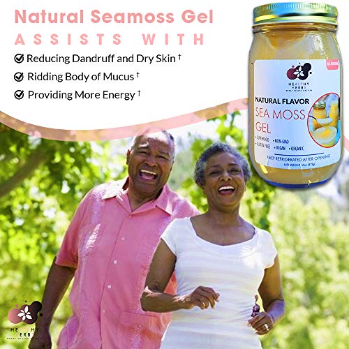 Sea Moss Gel 16 Oz Made From St Lucia Gold Wildcrafted Organic