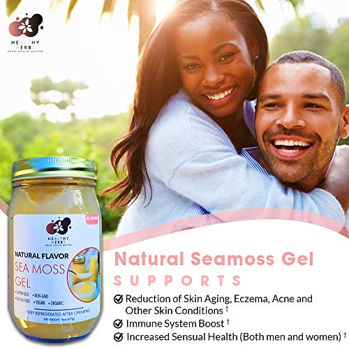Sea Moss Gel 16 Oz Made From St Lucia Gold Wildcrafted Organic