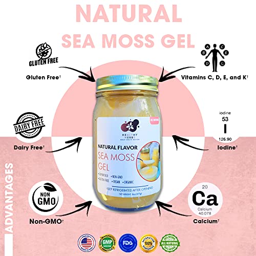 Sea Moss Gel 16 Oz Made From St Lucia Gold Wildcrafted Organic