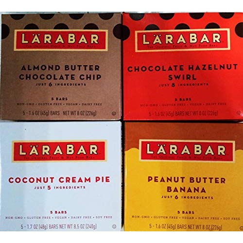 LARABAR Variety 4 Pack. 20 Total Bars + FREE Box of Fruit Flavor...