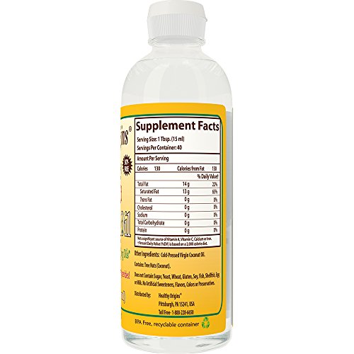 Healthy Origins Liquid Coconut Oil 93% Mct, 20 Ounce