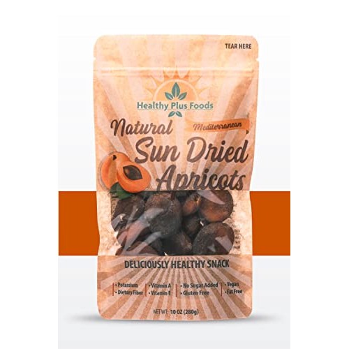 Healthy Plus Foods, Natural Dried Apricots, 10oz Resealable Sing...