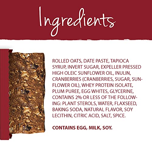 Corazonas Heartbar Oatmeal Square, Cranberry Flax, 1.76 Ounce P