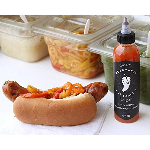Heartbeat Hot Sauce - Red Habanero, 6 Oz. - Small Batch &Amp; Handma
