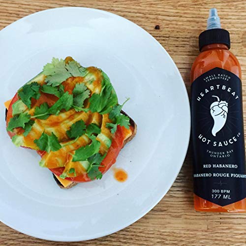 Heartbeat Hot Sauce - Red Habanero, 6 Oz. - Small Batch &Amp; Handma