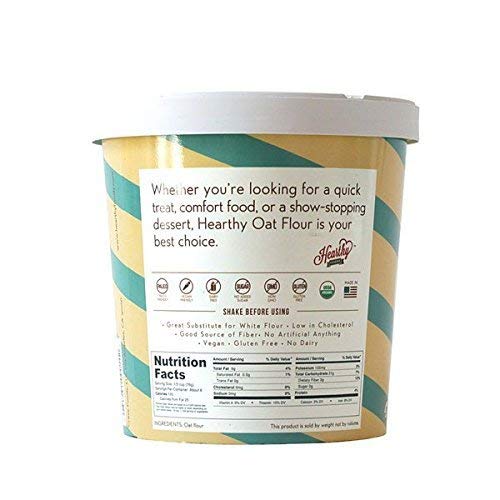 Hearthy Foods Delicious Oat Flour, Gluten Free, Non-Gmo, Sixteen