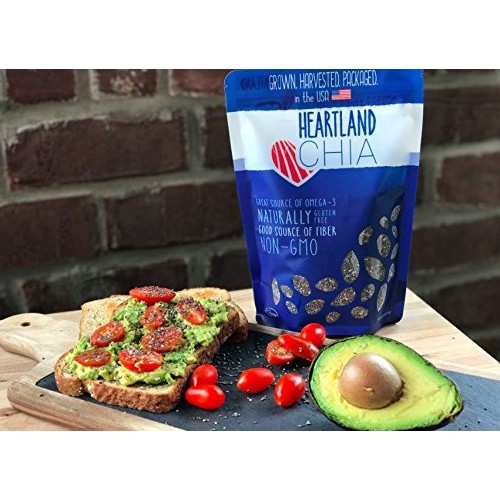 Heartland Chia, Usa Grown Whole Raw Black Chia Seeds, 12 Oz | Su Heartland Chia, Usa Grown Whole Raw Black Chia Seeds, 12 Oz | Su