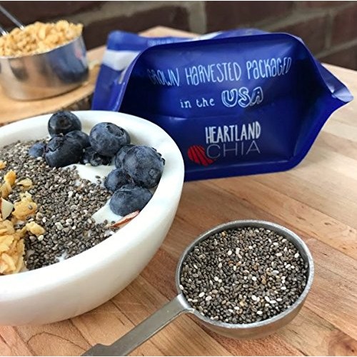 Heartland Chia, Usa Grown Whole Raw Black Chia Seeds, 12 Oz | Su Heartland Chia, Usa Grown Whole Raw Black Chia Seeds, 12 Oz | Su