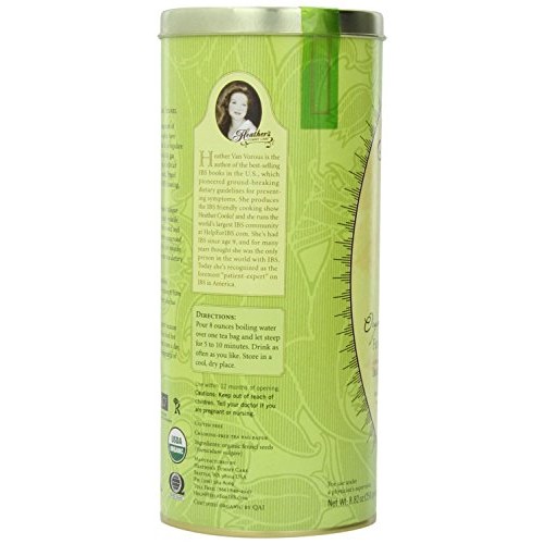 Heathers Tummy Teas Organic Fennel Tea For Ibs, 45 Jumbo Teabags