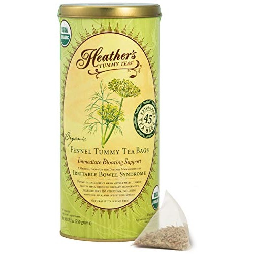 Heathers Tummy Teas Organic Fennel Tea For Ibs, 16 Ounce Loose
