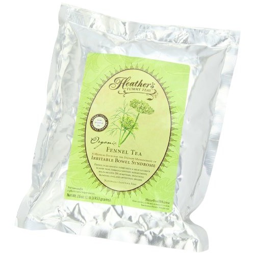 Heathers Tummy Teas Organic Fennel Tea For Ibs, 16 Ounce Loose