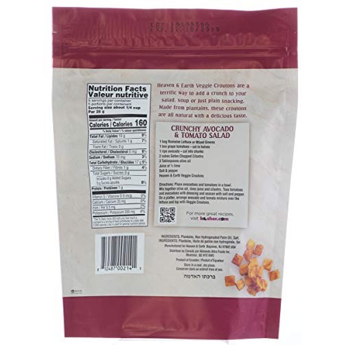 Heaven &Amp; Earth Veggie Croutons, 5Oz 3 Pack Gluten Free, Made F