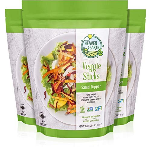 Heaven And Earth Veggie Sticks Salad Toppers 5Oz 3 Pack