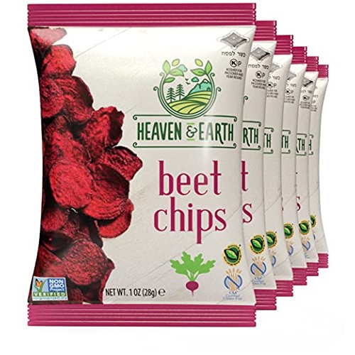 Heaven & Earth Beet Chips 1oz 6 Pack Crisp and Delicious | Glu...