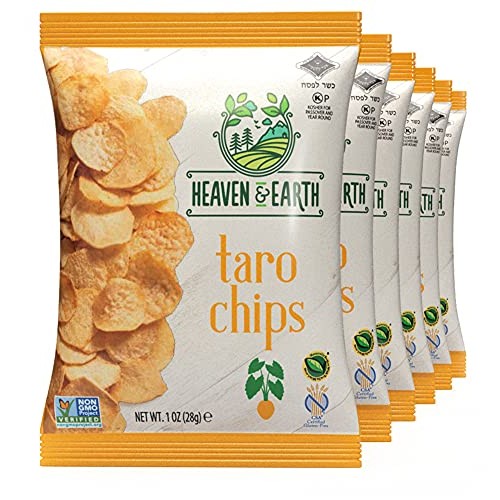 Heaven & Earth Taro Vegetable Chips 1oz 6 Pack