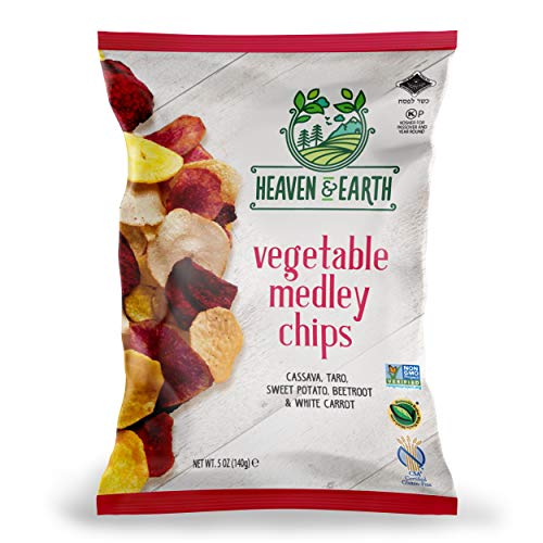Heaven &Amp; Earth Veggie Chips, Vegetable Medley Chips, 5Oz 2 Pack